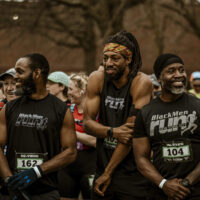 Runners from Black Men Run at the 2024 26.TRUE marathon. (Courtesy George Grullon)
