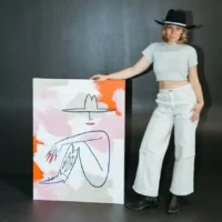 Ariana Barnstable said her "Lazy Cowgirl" series is her artist "brand." Photo by Katie Puc